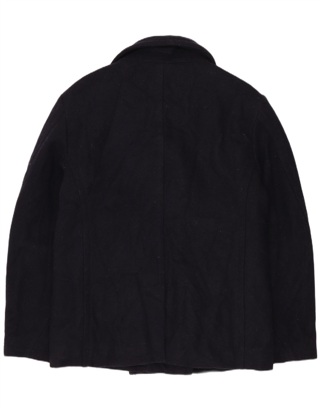 Superdry Womens Pea Coat UK 18 XL Navy Blue Wool