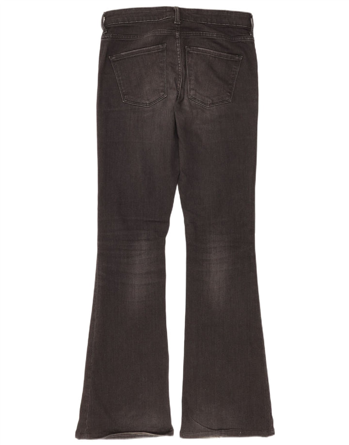 ZARA Womens Flared Jeans EU 38 Small W28 L32 Black