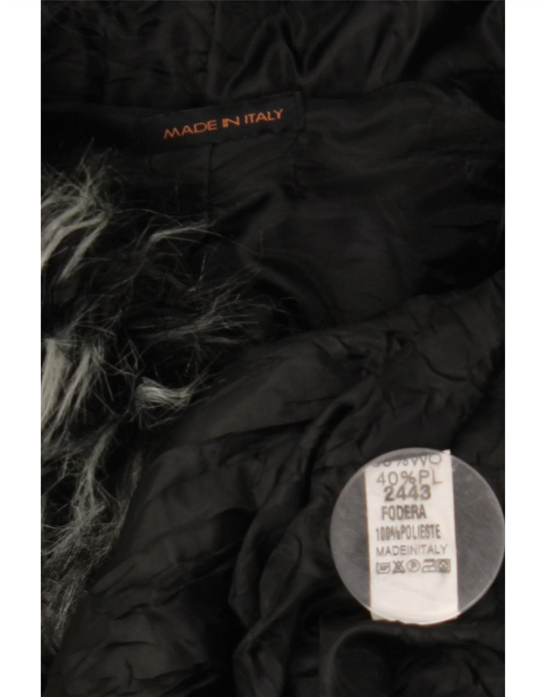 VINTAGE Womens Loose Fit Hooded Cape Coat UK 10 Small Black Wool