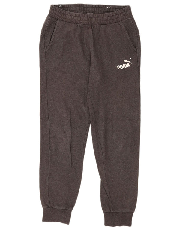 Puma Mens Tracksuit Trousers Joggers Small Grey Cotton