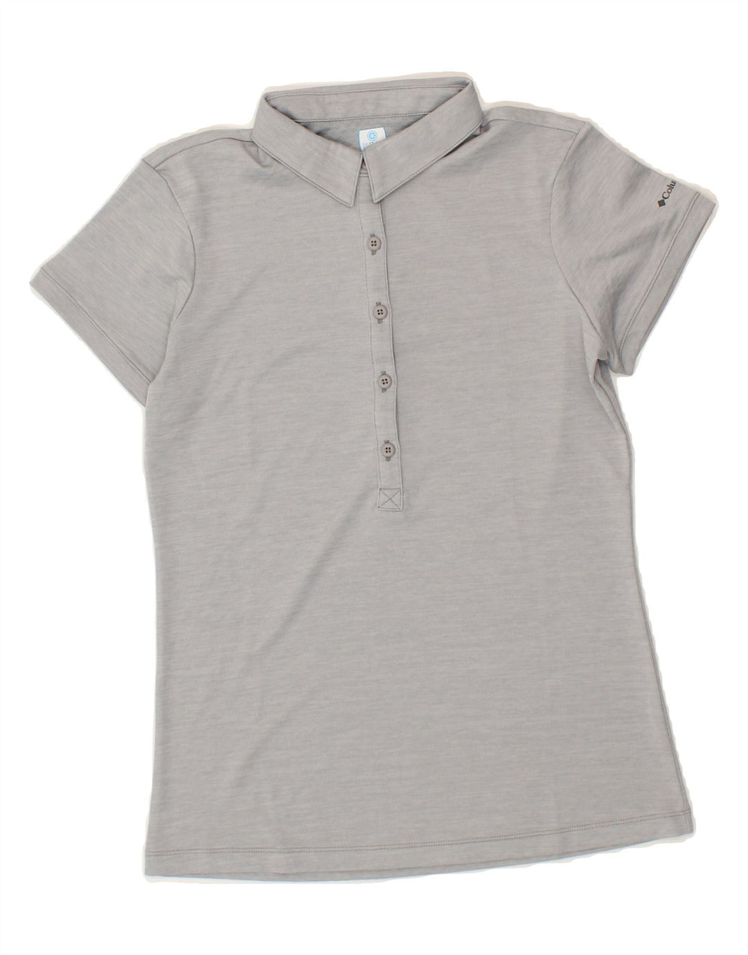 COLUMBIA Womens Polo Shirt UK 10 Small Grey Vintage Columbia and Second-Hand Columbia from Messina Hembry 
