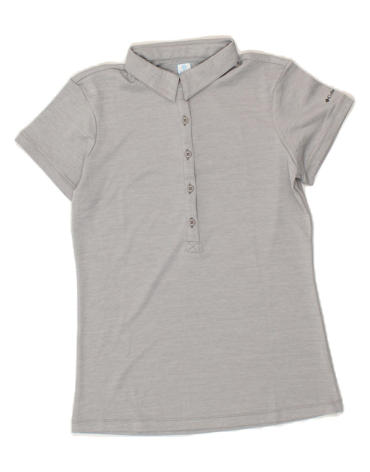COLUMBIA Womens Polo Shirt UK 10 Small Grey Vintage Columbia and Second-Hand Columbia from Messina Hembry 