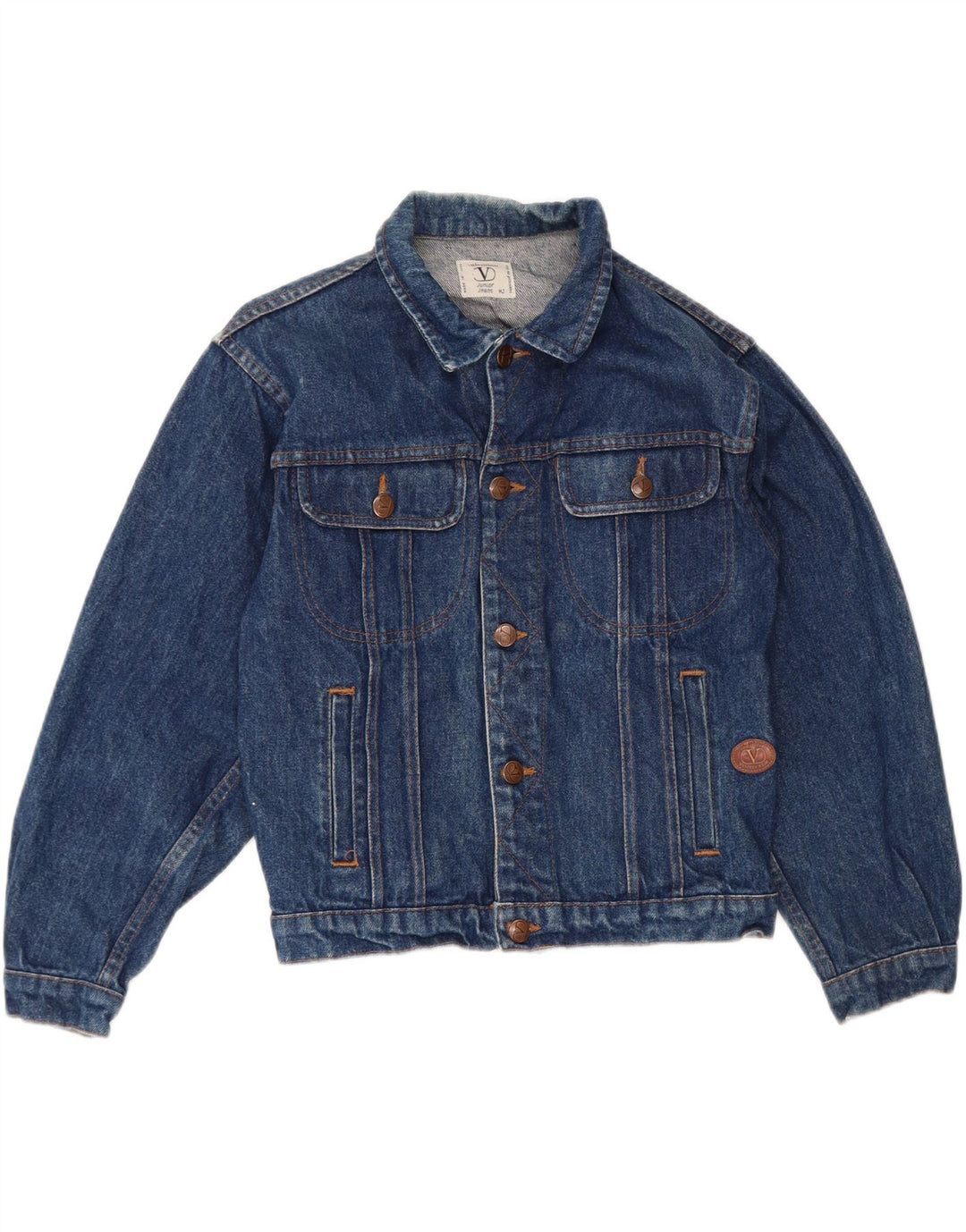 VALENTINO Boys Denim Jacket 9-10 Years Medium Blue Cotton Vintage Valentino and Second-Hand Valentino from Messina Hembry 