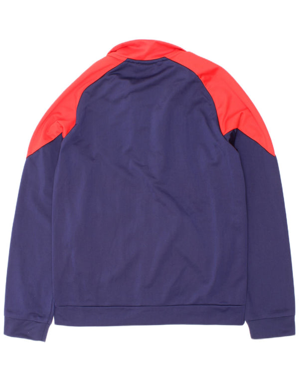 Puma Boys Graphic Tracksuit Top Jacket 11-12 Years Navy Blue Colourblock
