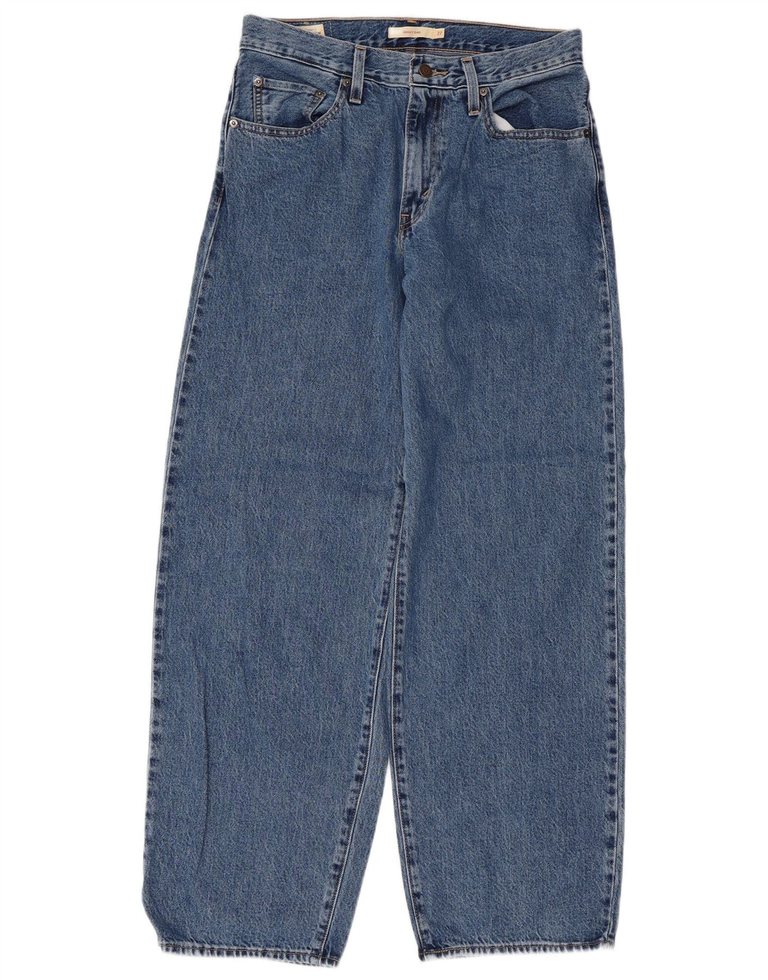 LEVI'S Womens Baggy Dad Wide Leg Jeans W27 L30 Blue Cotton