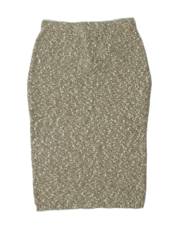 VINTAGE Womens Knit Pencil Skirt W26 Medium Grey Flecked Vintage Vintage and Second-Hand Vintage from Messina Hembry 