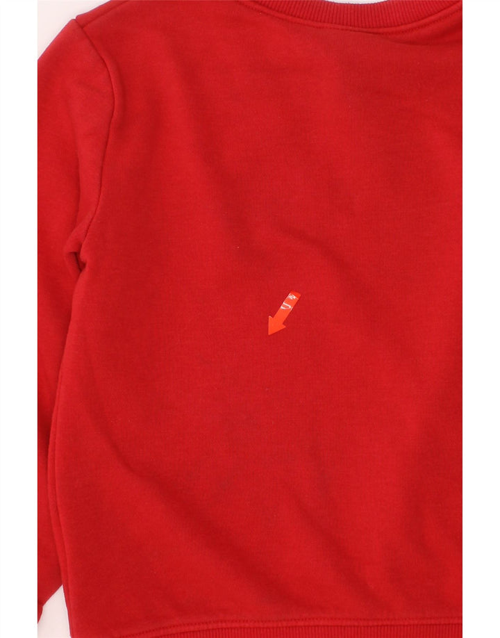 UNDER ARMOUR Boys Graphic Sweatshirt Jumper 5-6 Years Red Cotton Vintage Under Armour and Second-Hand Under Armour from Messina Hembry 