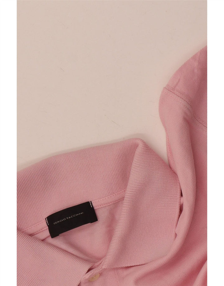 Sergio Tacchini Mens Polo Shirt Medium Pink