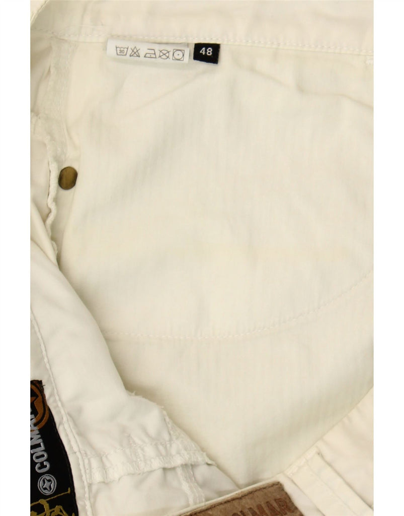 COLMAR Womens Bermuda Shorts EU 48 2XL W39 White Cotton Vintage Colmar and Second-Hand Colmar from Messina Hembry 