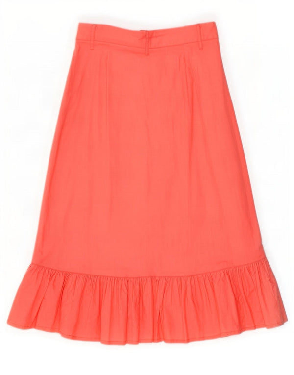 Benetton Girls Maxi Skirt 11-12 Years XL W26 Pink Cotton