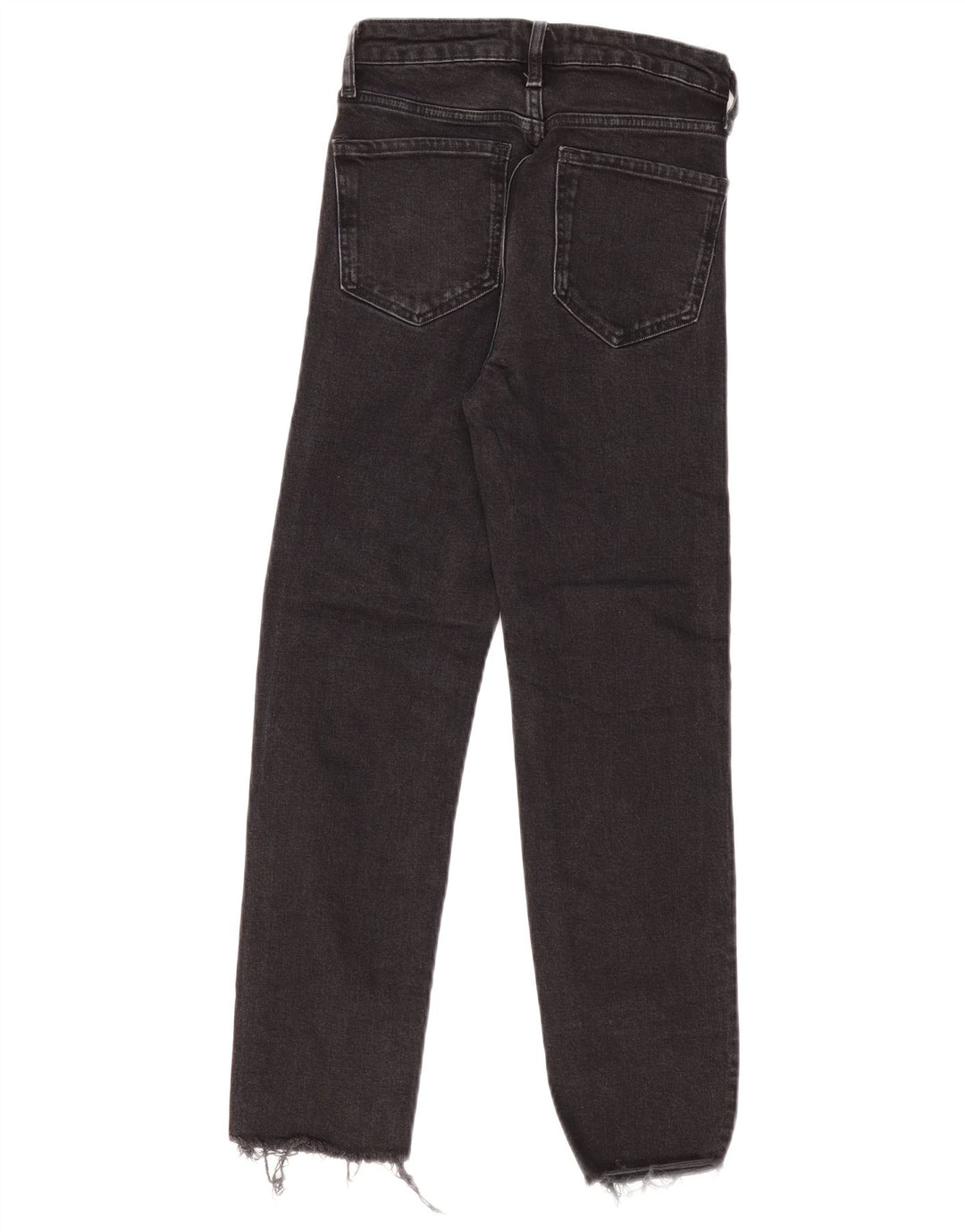 ZARA Womens High Waist Straight Jeans EU 36 XS W26 L27 Black