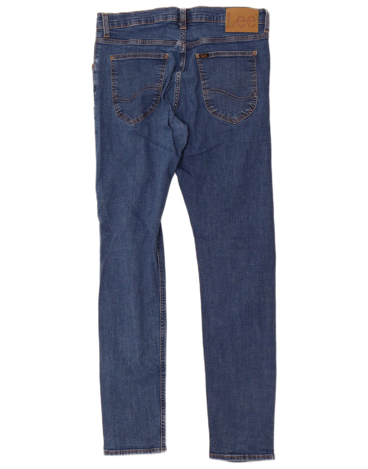 Lee Mens Luke Slim Jeans W34 L32 Blue Cotton