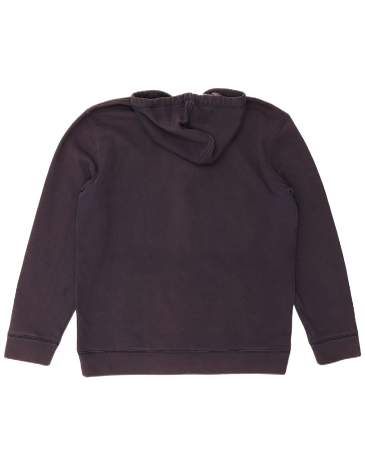 TOMMY HILFIGER Mens Zip Hoodie Sweater 2XL Navy Blue Cotton