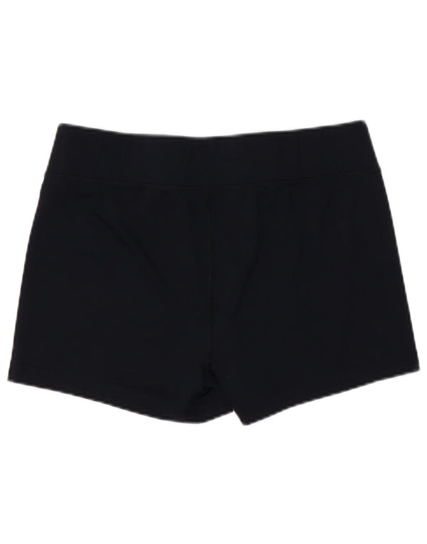 FILA Womens Sport Shorts UK 14 Large  Navy Blue Polyester