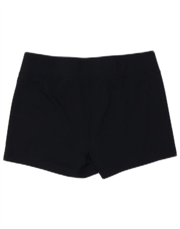 FILA Womens Sport Shorts UK 14 Large  Navy Blue Polyester