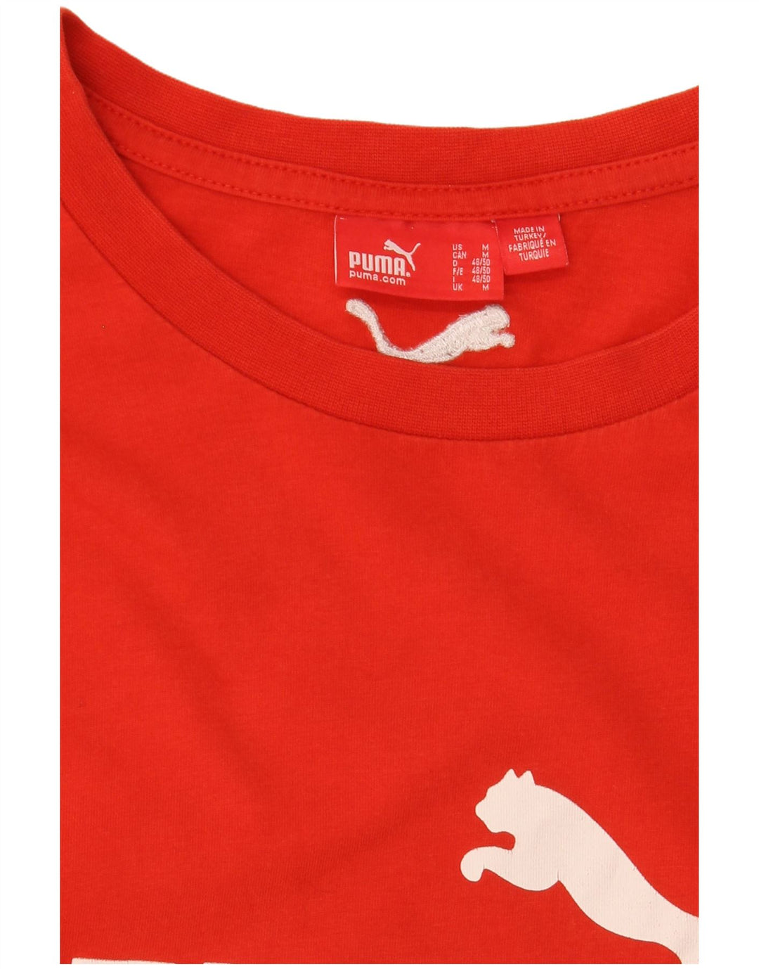 Puma Mens Graphic T-Shirt Top Medium Red