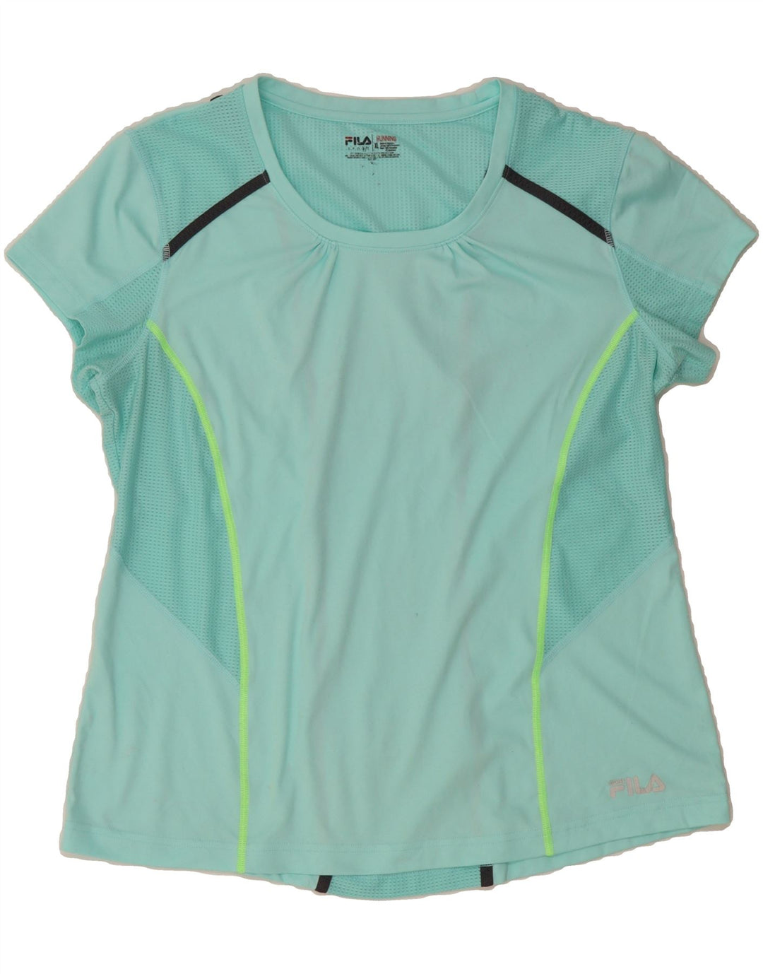 FILA Womens T-Shirt Top UK 18 XL Blue Polyester Vintage Fila and Second-Hand Fila from Messina Hembry 