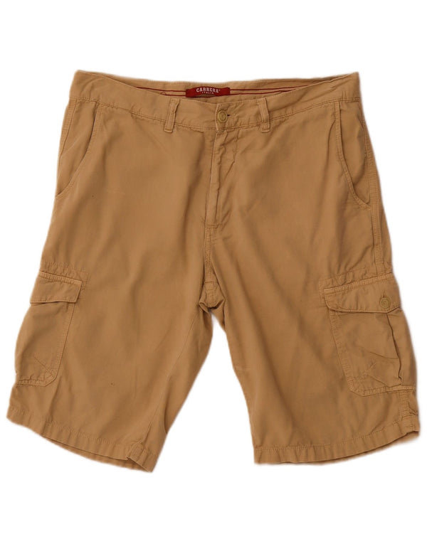 CARRERA Mens 618 Regular Cargo Shorts it 50 Large W34  Beige Cotton