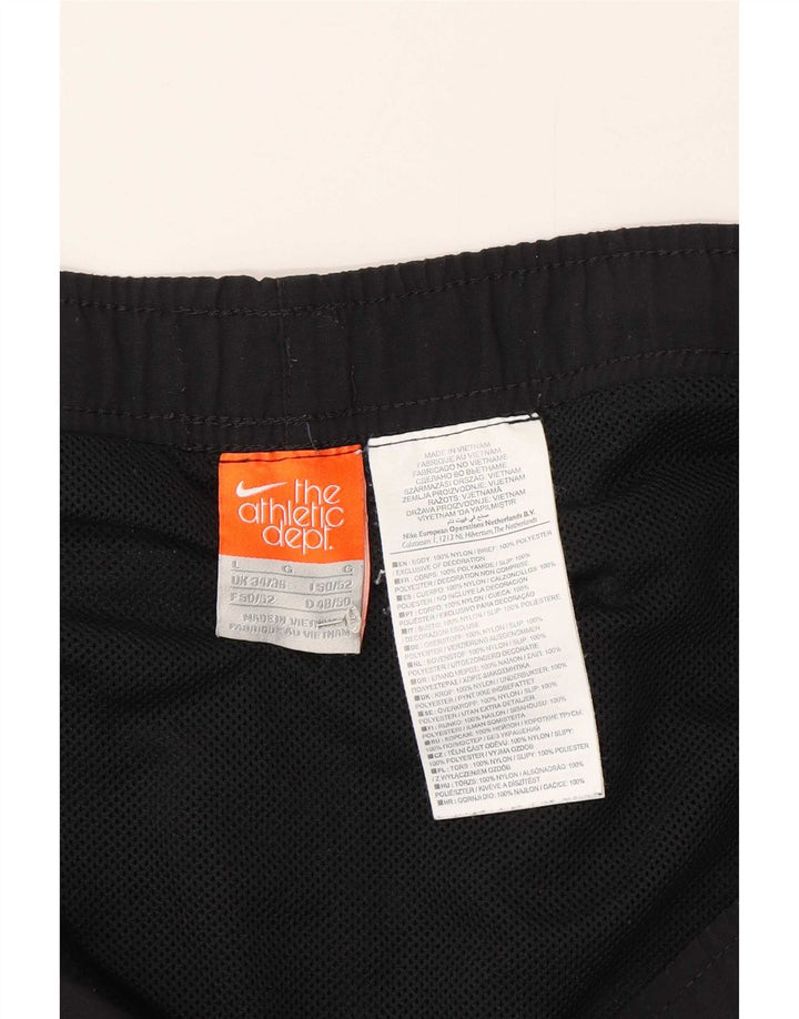 Fila Mens Swimming Shorts Large Black Colourblock Nylon