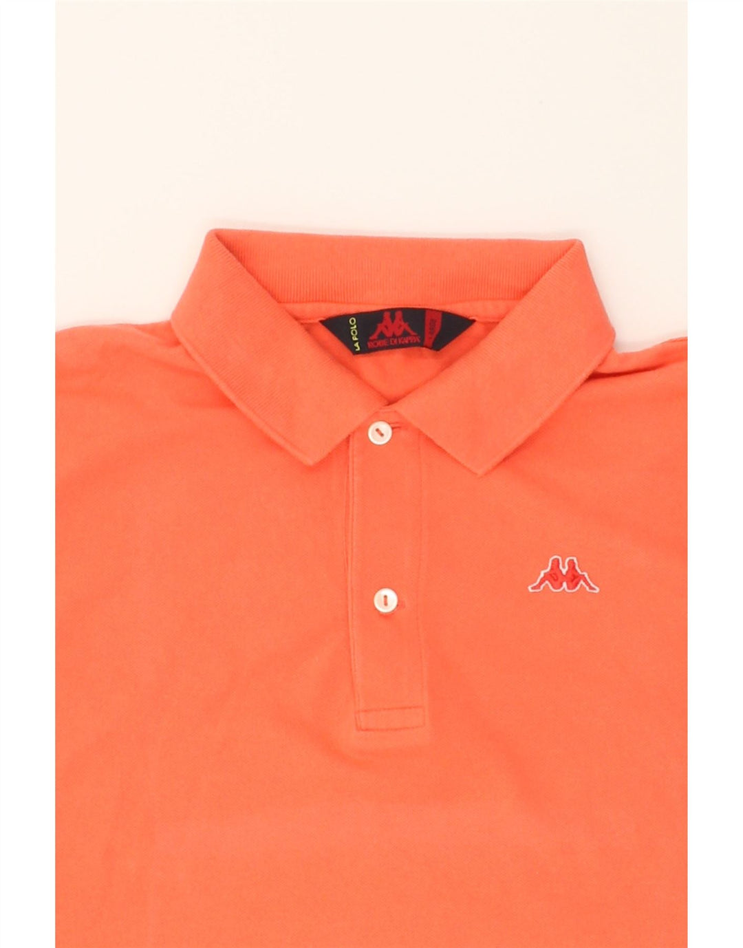 KAPPA Mens Polo Shirt Large Orange Cotton Vintage Kappa and Second-Hand Kappa from Messina Hembry 