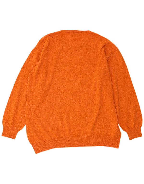 Kappa Mens Crew Neck Jumper Sweater 3XL Orange Lambswool