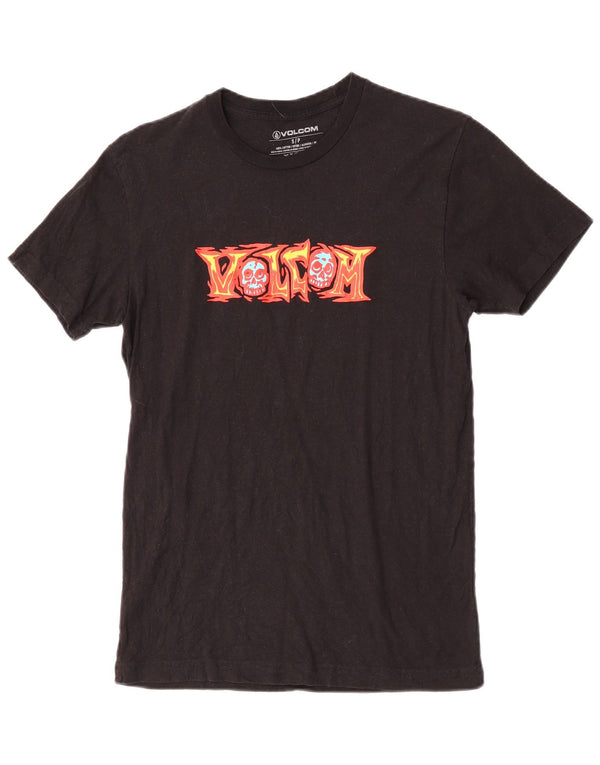 Volcom Mens Graphic T-Shirt Top Small Black Cotton