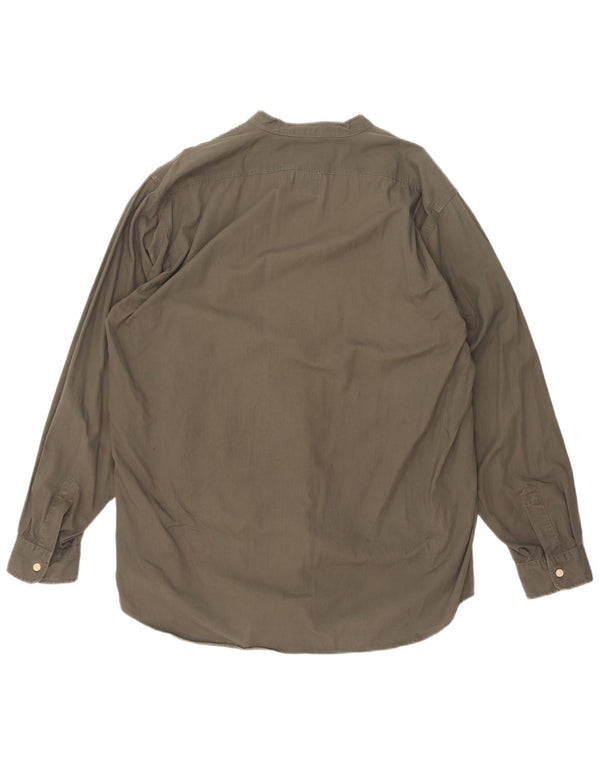 Rifle Mens Shirt XL Khaki Cotton
