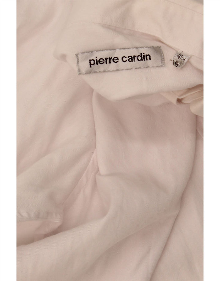 Pierre Cardin Mens Shirt Size 41 16 Large White Cotton