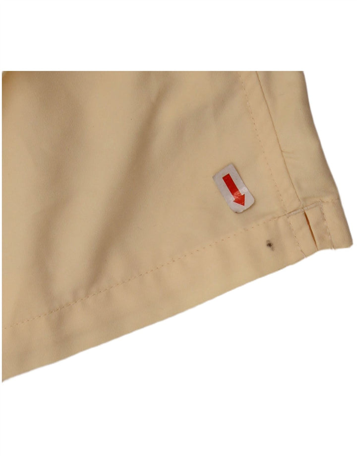 NIKE Womens Sport Shorts UK 10/12 Medium Beige Polyester