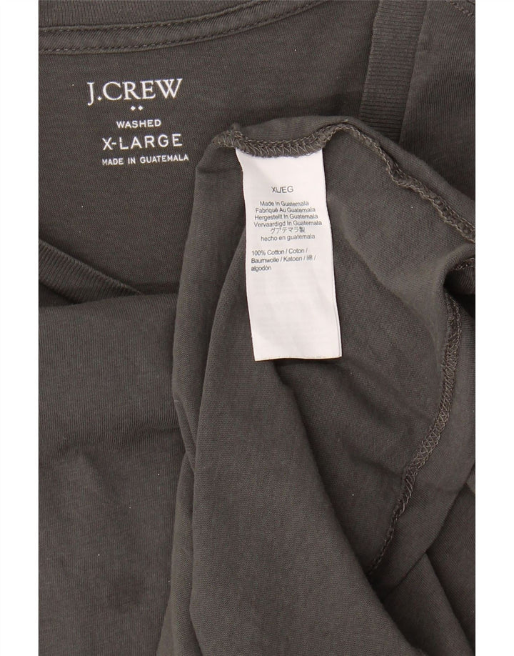 J. CREW Mens T-Shirt Top XL Grey Cotton