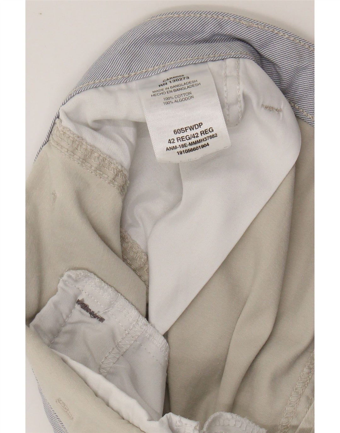 WRANGLER Mens Cargo Shorts W42 2XL Beige Cotton