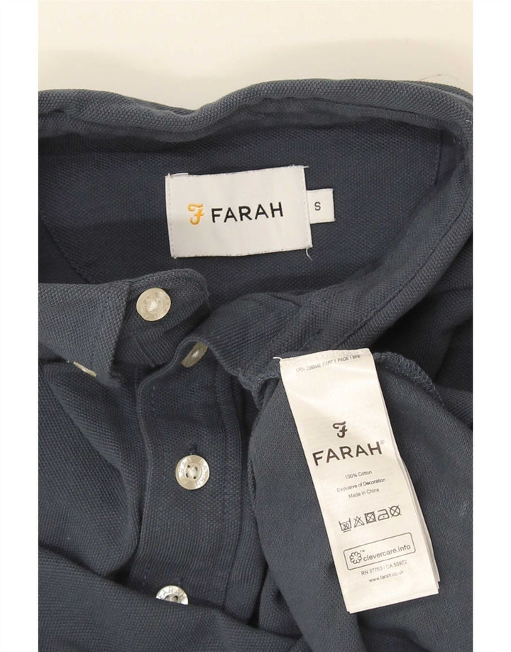 Farah Mens Pullover Shirt Small Navy Blue Cotton