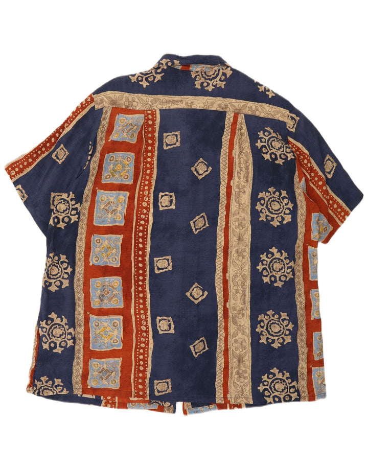 Vintage Womens Oversized Shirt EU 46 XL Multicoloured Geometric