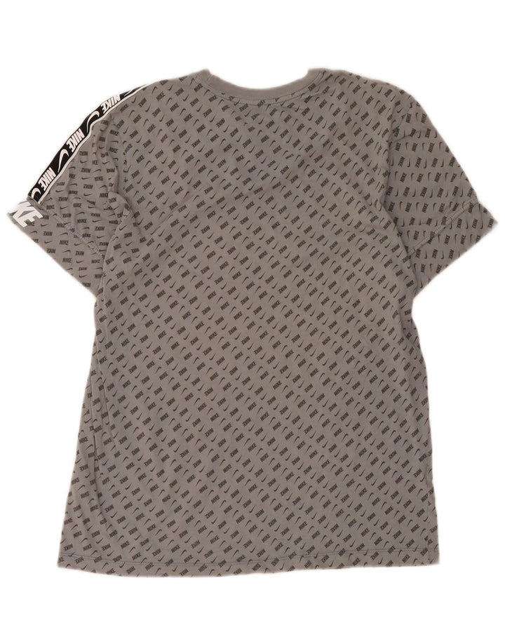 Nike Mens Graphic T-Shirt Top Medium Grey Spotted Cotton