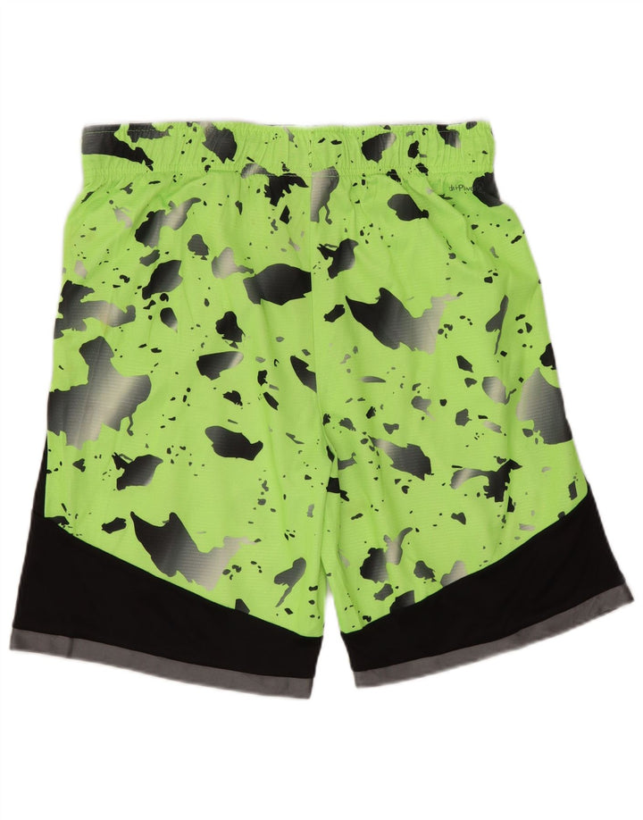 RUSSELL ATHLETIC Boys Sport Shorts 15-16 Years 2XL Green Camouflage