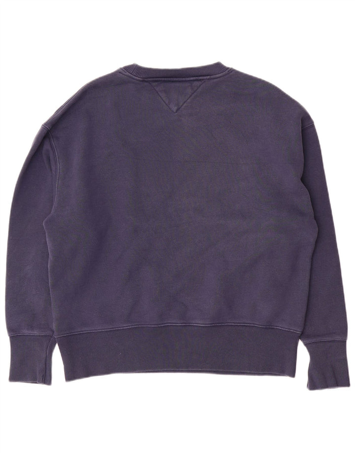 Tommy Hilfiger Mens Sweatshirt Jumper Medium Navy Blue Cotton