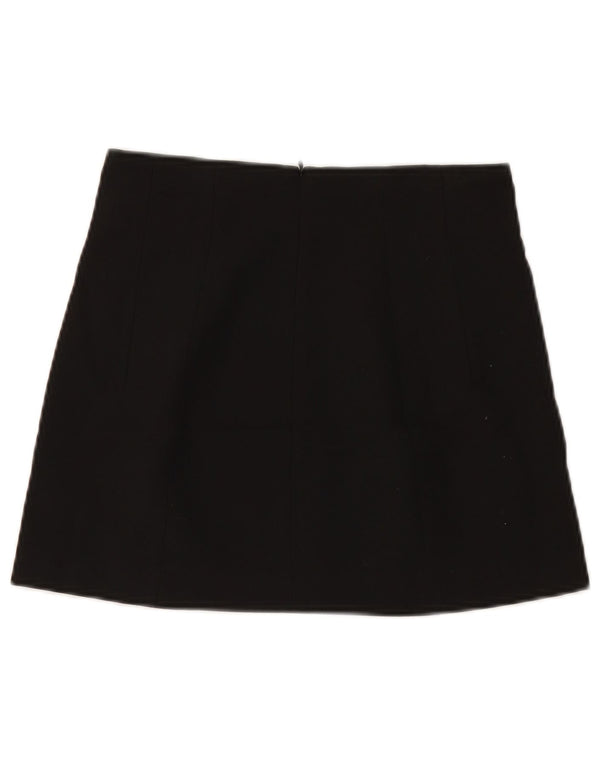 ZARA Womens Mini Skirt Small W26 Black Polyester
