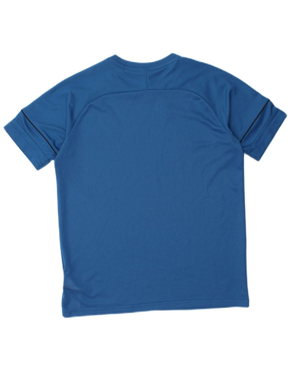 NIKE Boys Dri Fit T-Shirt Top 13-14 Years XL Blue Polyester Sports