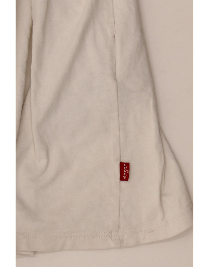 LEVI'S Womens Graphic T-Shirt Top UK 20 2XL White
