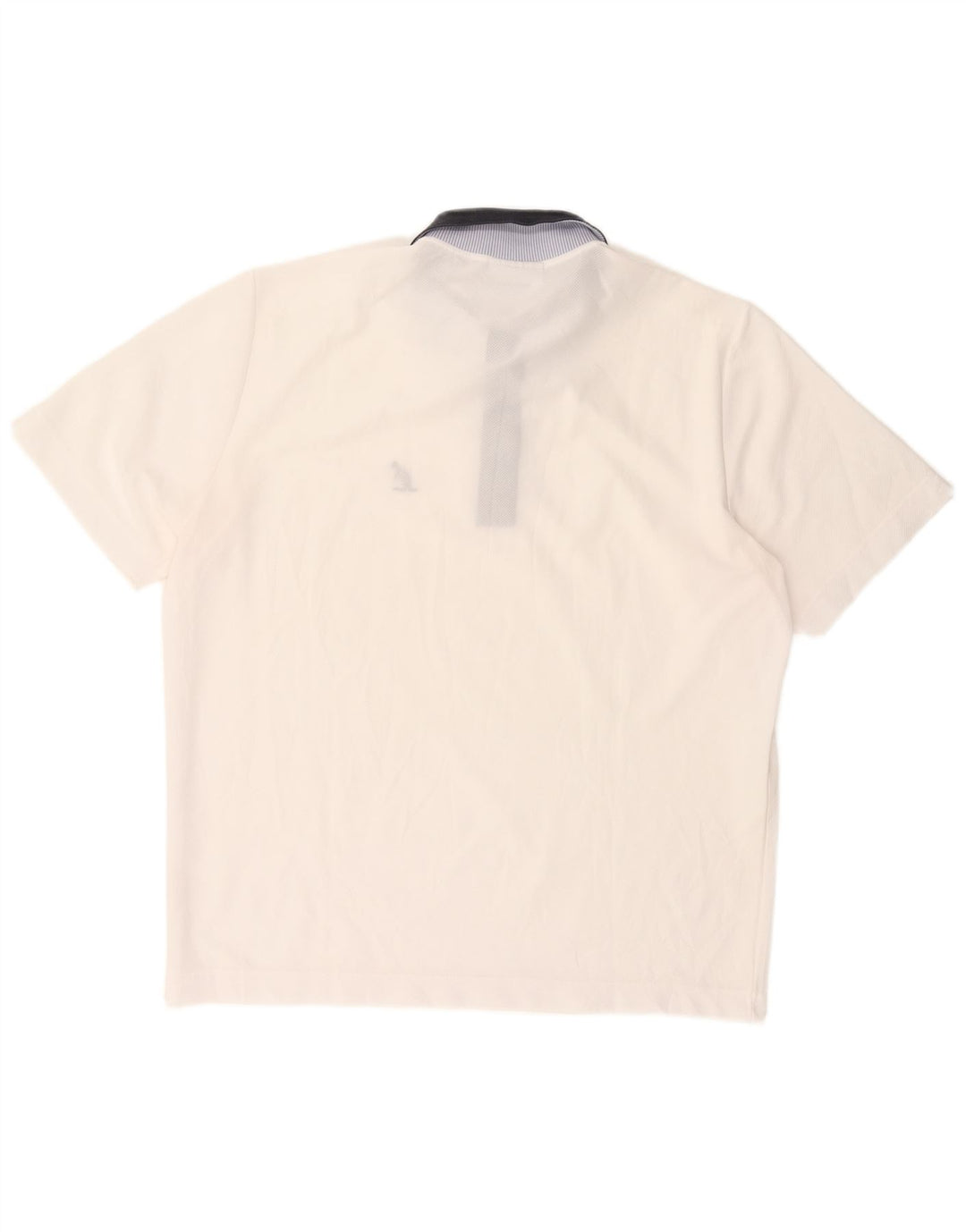 AUSTRALIAN L'ALPINA Mens Polo Shirt IT 50 Medium White Polyester