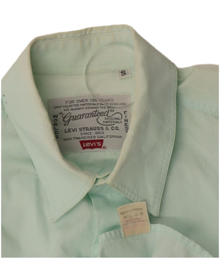 Levi's Mens Shirt Small Turquoise Cotton