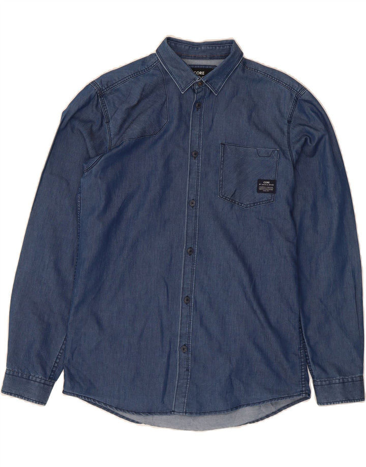 JACK & JONES Mens Denim Shirt Medium Blue Vintage Jack & Jones and Second-Hand Jack & Jones from Messina Hembry 