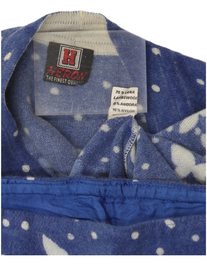 Heron Womens 2 Piece Skirt Set UK 14 Medium W34 Blue Spotted Butterfly