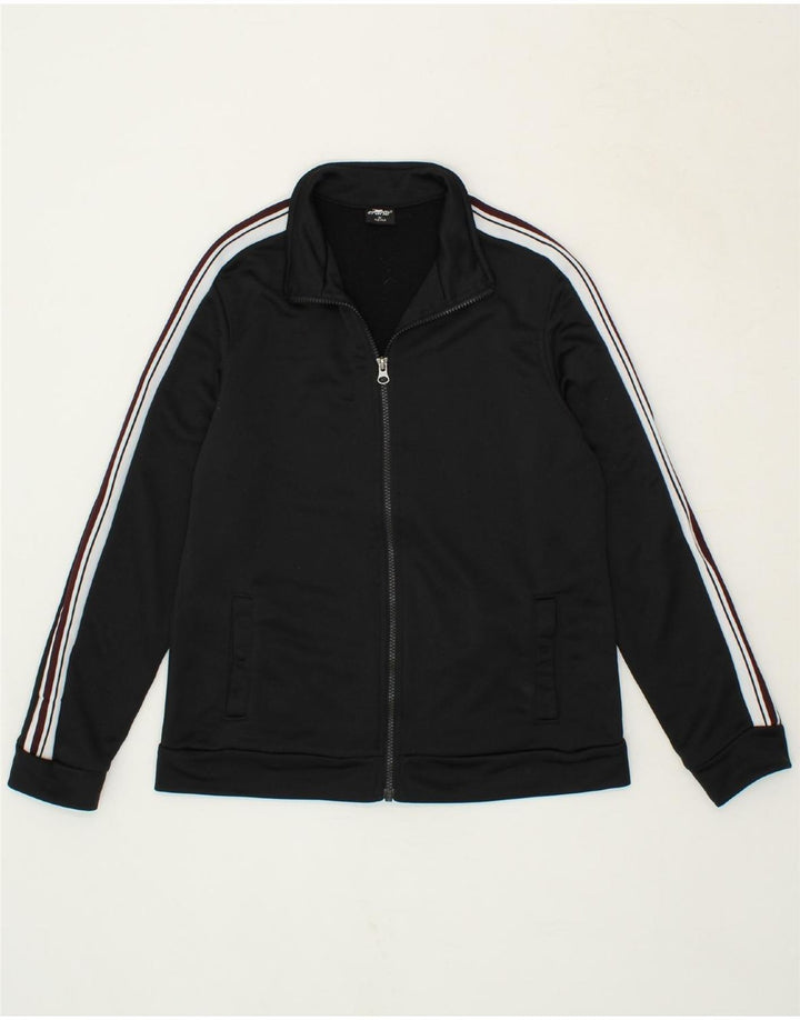 CRANE Womens Tracksuit Top Jacket IT 40/42 Medium Black Polyester Vintage Crane and Second-Hand Crane from Messina Hembry 