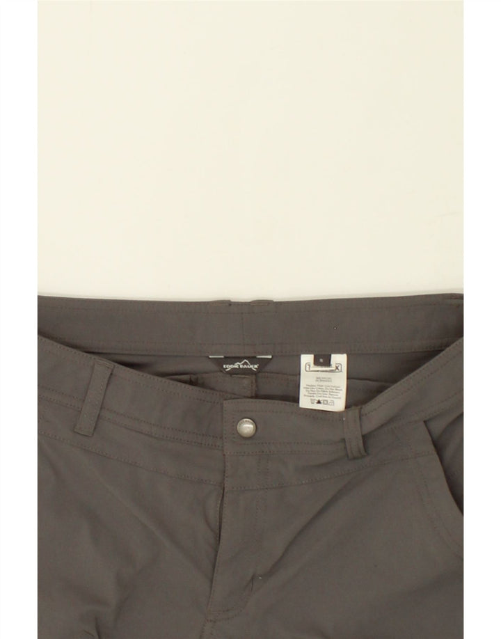 EDDIE BAUER Womens Straight Cargo Trousers US 8 Medium W34 L32 Grey Nylon Vintage Eddie Bauer and Second-Hand Eddie Bauer from Messina Hembry 