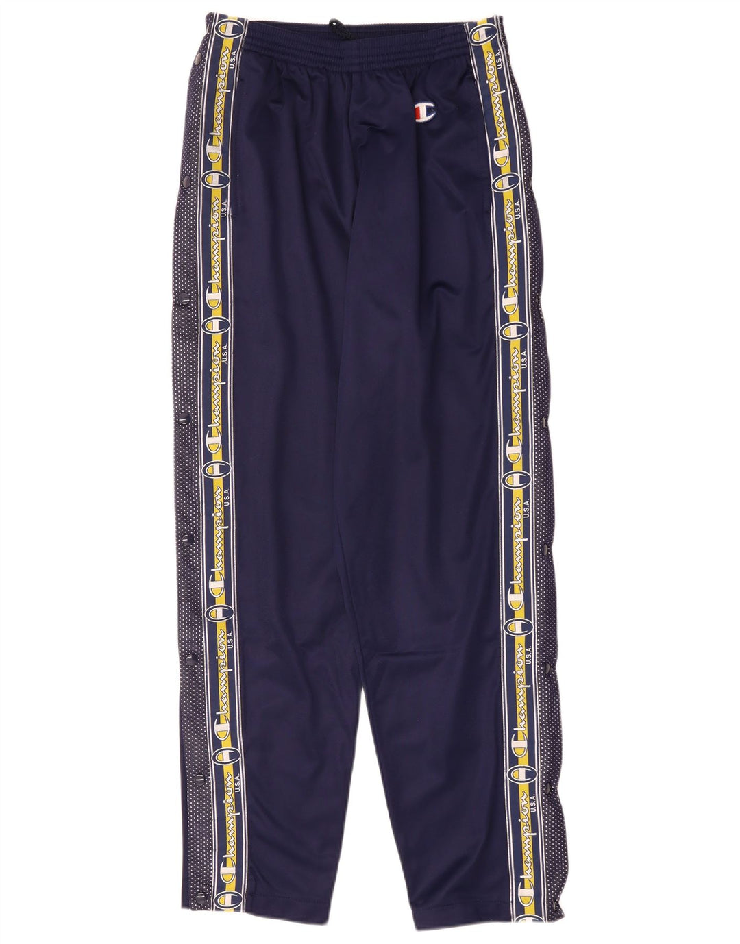 Champion Mens USA Graphic Tracksuit Trousers Small  Navy Blue Polyester