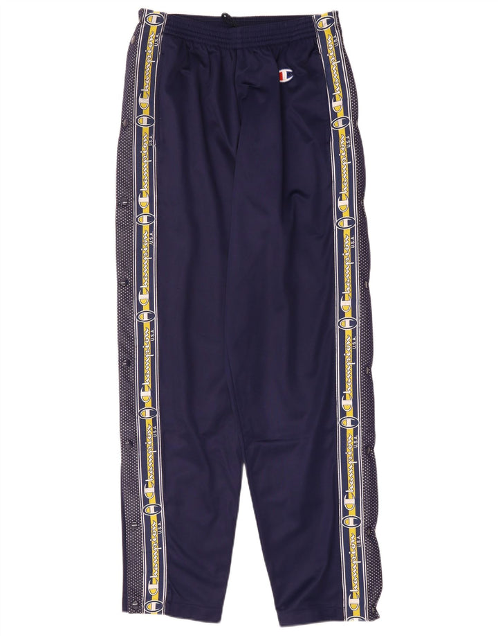 Champion Mens USA Graphic Tracksuit Trousers Small  Navy Blue Polyester