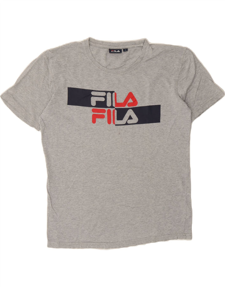 FILA Mens Graphic T-Shirt Top Medium Grey Cotton Vintage Fila and Second-Hand Fila from Messina Hembry 