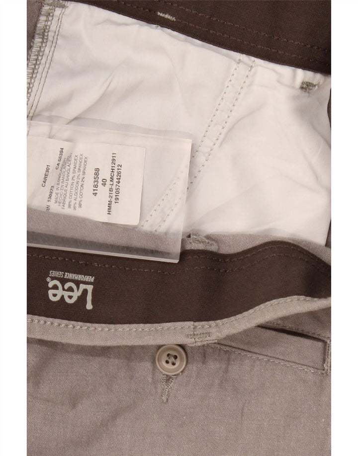 LEE Mens Chino Shorts W40 XL Grey Cotton Vintage Lee and Second-Hand Lee from Messina Hembry 