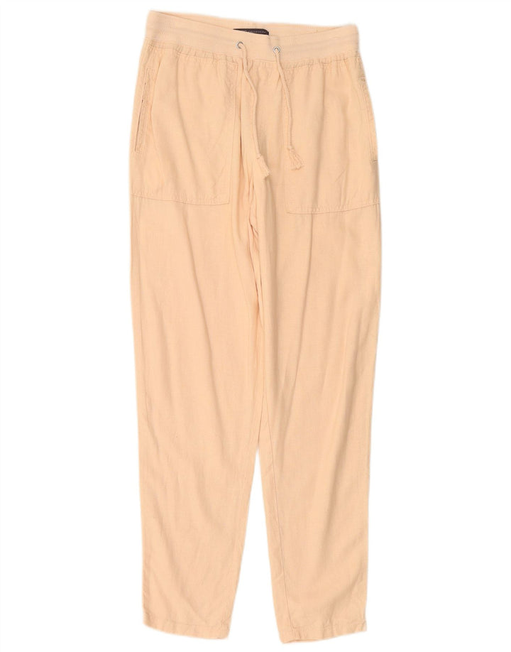 MARKS & SPENCER Womens Tapered Trousers W30 L29 Pink